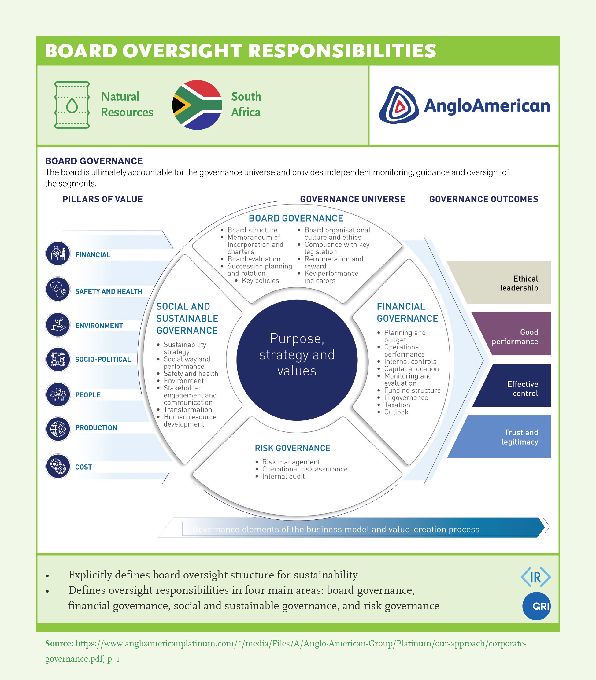 Board Oversight Responsibilities: Anglo American