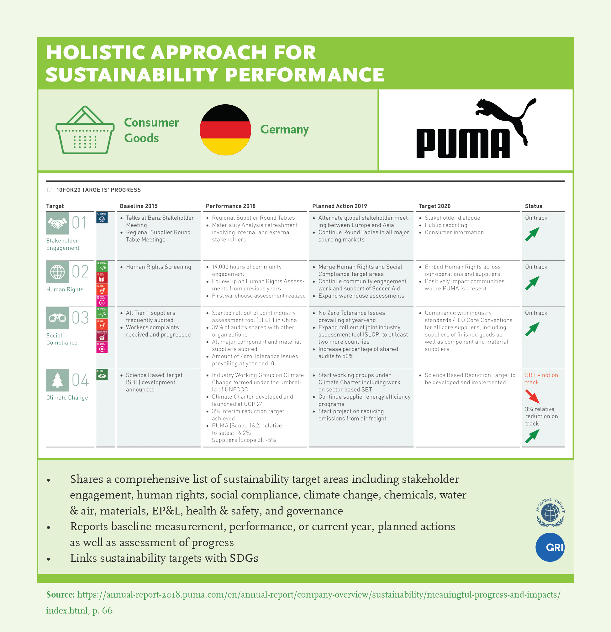 Holistic Approach for Sustainability Performance: Puma